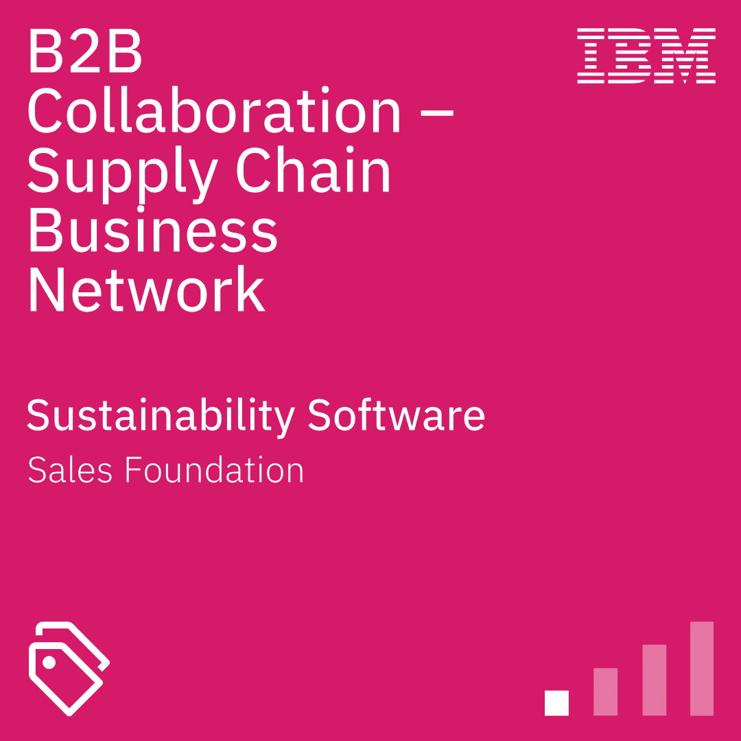 B2B Collaboration  Supply Chain Business Network Sales Foundation