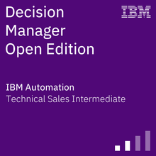 Decision Manager Open Edition Technical Sales Intermediate