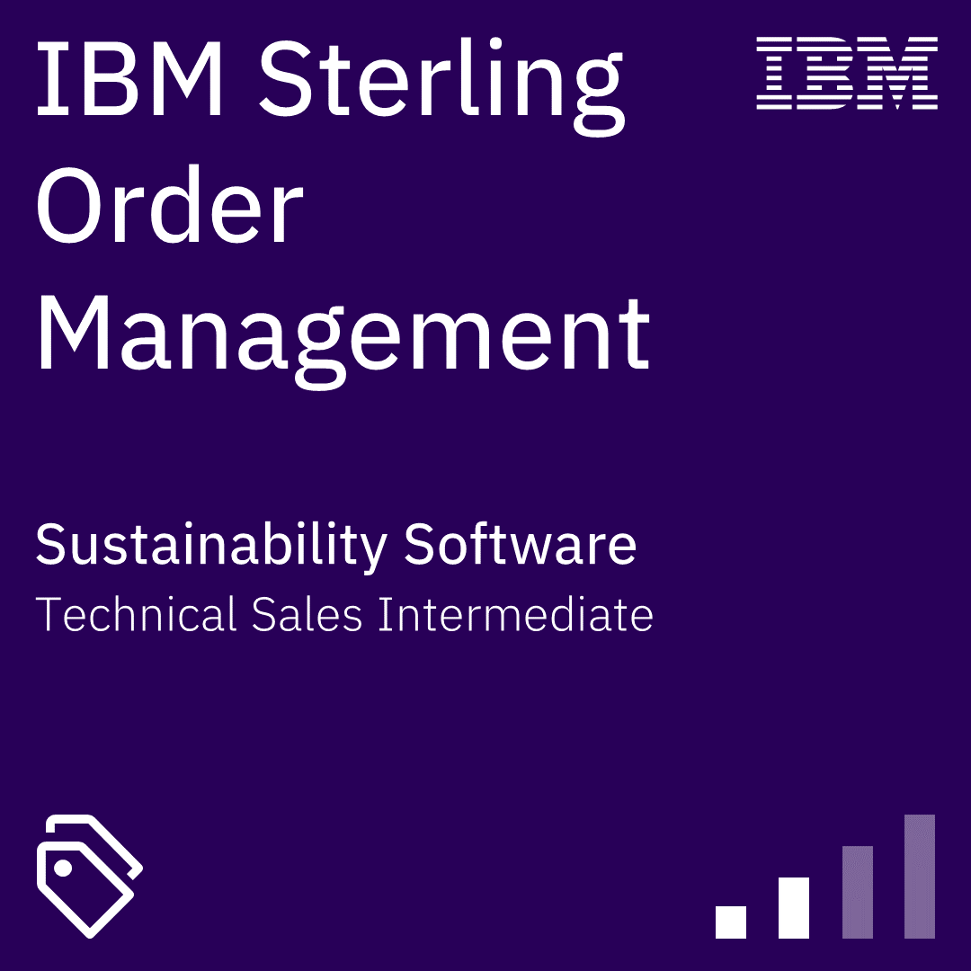 IBM Sterling Order Management Technical Sales Intermediate