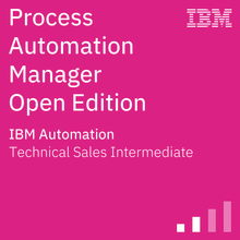 Process Automation Manager Open Edition Technical Sales Intermediate