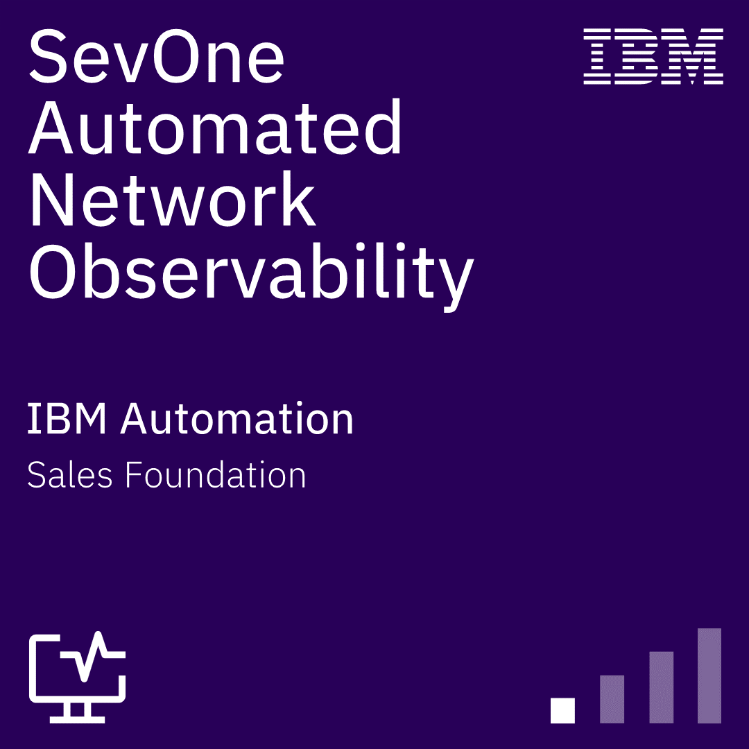 SevOne Automated Network Observability Sales Foundation