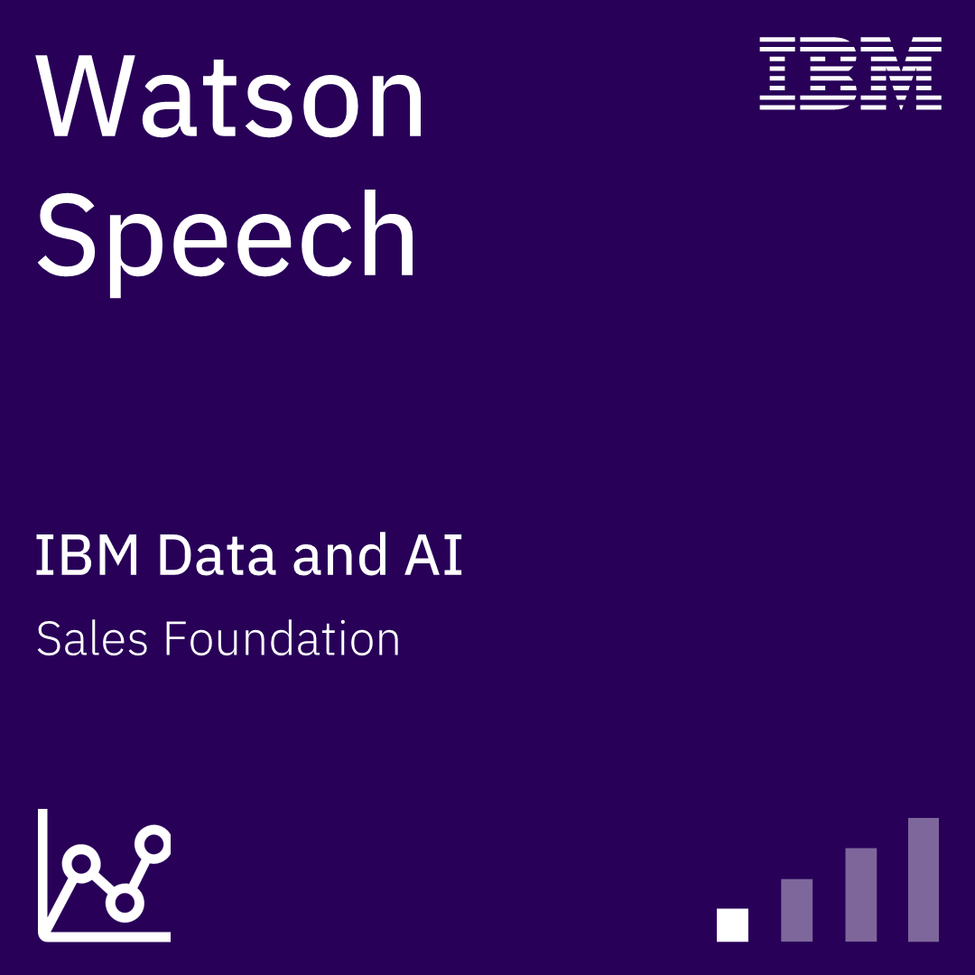 Watson Speech Sales Foundation